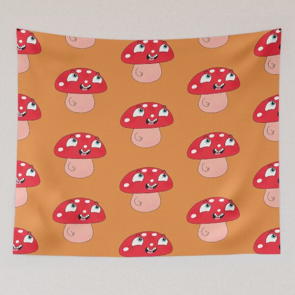 Item preview, Nervous Nash the Funny Toadstool (Butterscotch) designed and sold by yellowflowerhut.