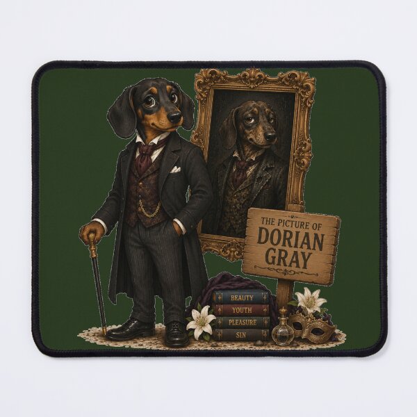 Item preview, The Picture of Dorian Gray Dachshund - Literary Character designed and sold by Caradestrella.