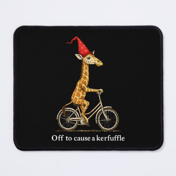 Item preview, Off To Cause A Kerfuffle Funny Giraffe On Bicycle Party Hat Design designed and sold by ostenlee.