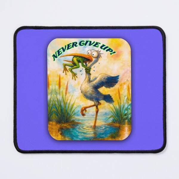 Item preview, NEVER GIVE UP! designed and sold by RISE AND SHINE.
