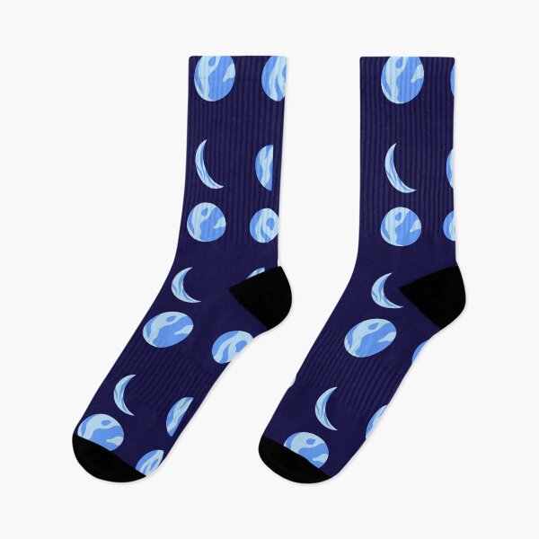 Item preview, Blue Planet and Moon – Celestial Space Pattern designed and sold by Shorazu.