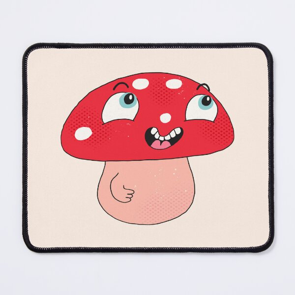 Item preview, Nervous Nash the Funny Toadstool (Creme) designed and sold by yellowflowerhut.