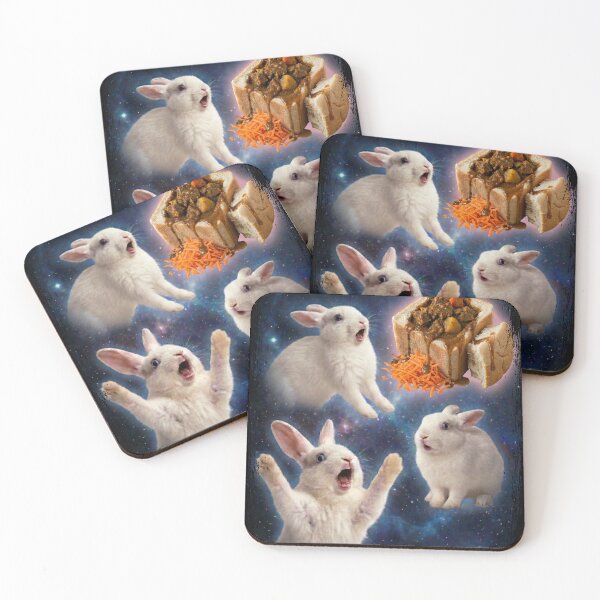 Item preview, Bunny Chow Space Rabbits Funny Meme designed and sold by d247.