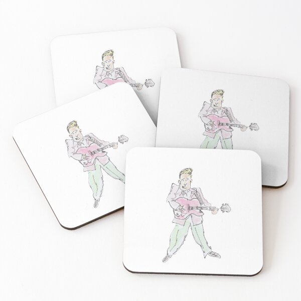 Item preview, Eddie Cochran rock and roll legend designed and sold by Inky Fingers Illustrations.