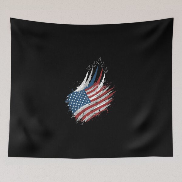 Item preview, American Flag Fighter Jets Patriotic Grunge Aviation Art designed and sold by longngusuc.