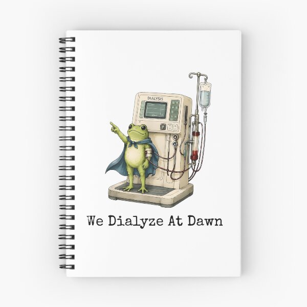 Item preview, We Dialyze At Dawn Funny Dialysis Frog Kidney Warrior Graphic designed and sold by ostenlee.