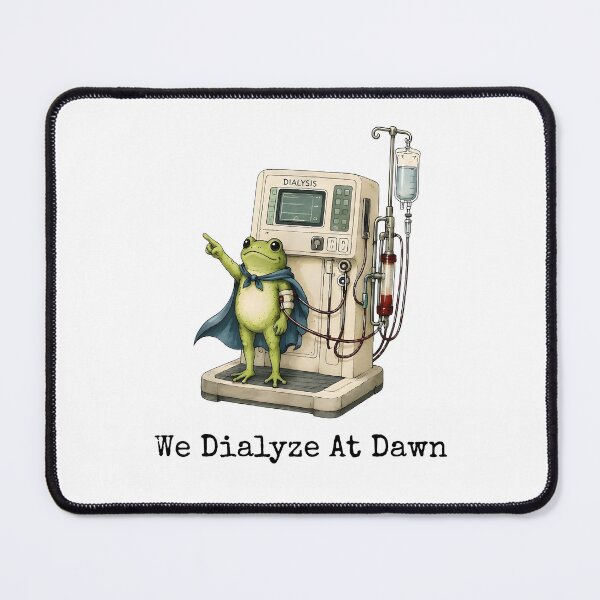 Item preview, We Dialyze At Dawn Funny Dialysis Frog Kidney Warrior Graphic designed and sold by ostenlee.