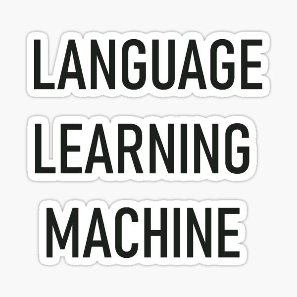 Vista previa del artículo con la obra «Máquina de aprendizaje de idiomas», diseñado y vendido por Lingo Shop.