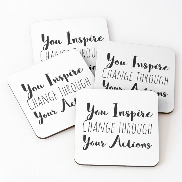 Item preview, You Inspire Change Through Your Actions – Leadership Affirmation designed and sold by Camila  Ardila.