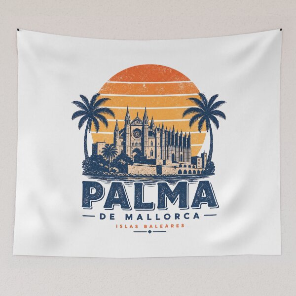 Item preview, Palma de Mallorca retro vintage travel design designed and sold by GabbyKI261.