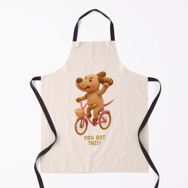 Item preview, You Got This Cute Motivational Dog Riding Bicycle designed and sold by Siti Hoiriyah.