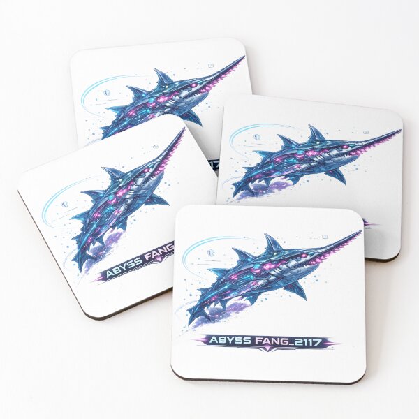 Item preview, Abyss Fang 2117 Cyber Sawfish – Neon Biomechanical Ocean Predator Design designed and sold by FusiTink.
