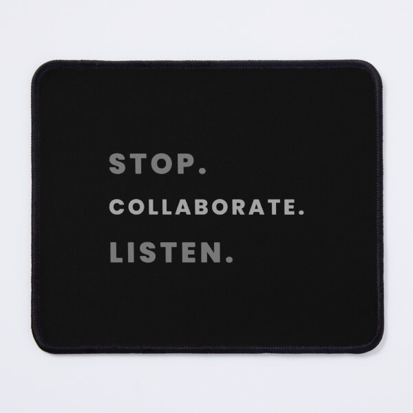 Item preview, Stop. Collaborate. Listen. designed and sold by robincartery.