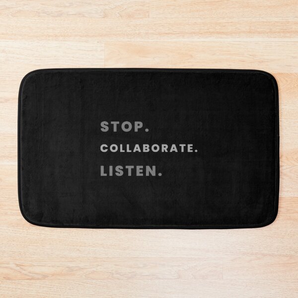Item preview, Stop. Collaborate. Listen. designed and sold by robincartery.