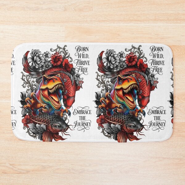 Item preview, Nacido salvaje, prospera libre, viaje de dinosaurios koi designed and sold by Sovereign Supply Co..