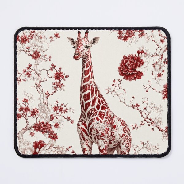 Item preview, Crimson Floral Giraffe Elegance designed and sold by Rohan132.