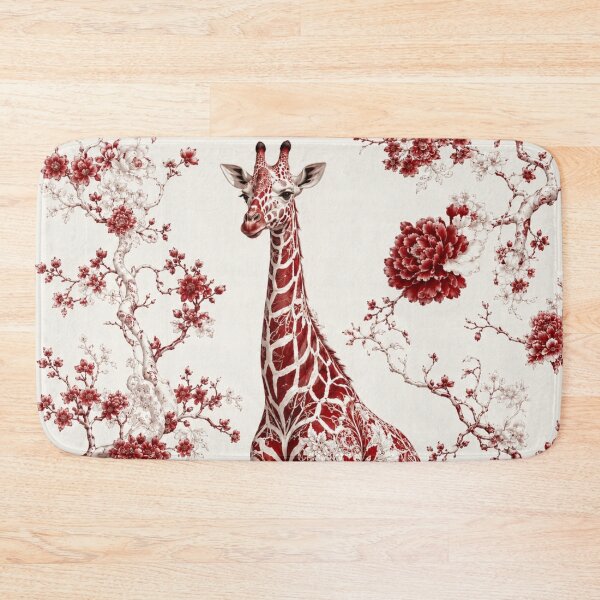 Item preview, Crimson Floral Giraffe Elegance designed and sold by Rohan132.