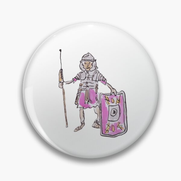 Item preview, Roman Legionary with pilum and shield designed and sold by Inky Fingers Illustrations.