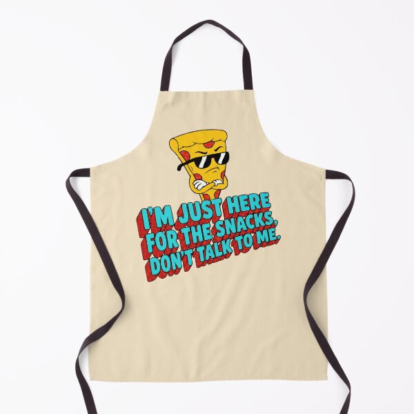Item preview, I'm Just Here For The Snacks Don't Talk To Me Pizza Graphic — Funny Introvert Party Humor designed and sold by SkTee2k.