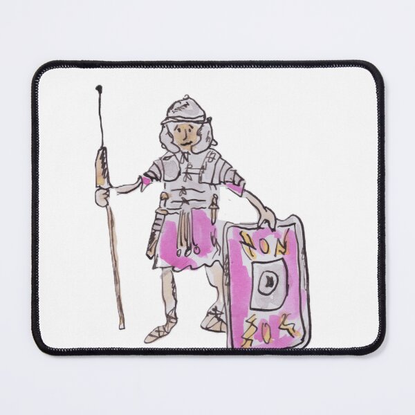 Item preview, Roman Legionary with pilum and shield designed and sold by Inky Fingers Illustrations.