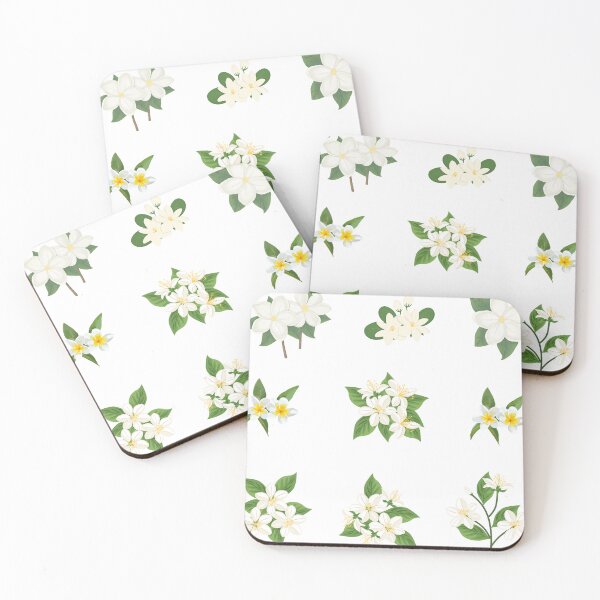 Item preview, White Jasmine and Plumeria Blossom Aesthetic Sticker Pack designed and sold by Art_IN_Design.