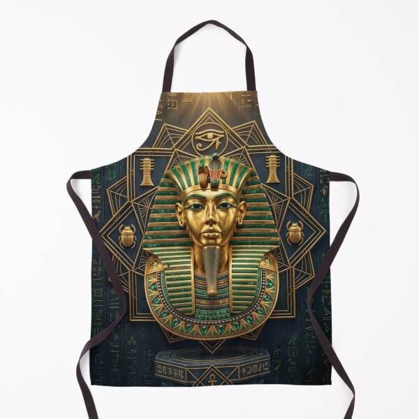 Item preview, Tutankhamun Sacred Geometry Art | Golden Egyptian Pharaoh Design designed and sold by Queen Cleopatra.