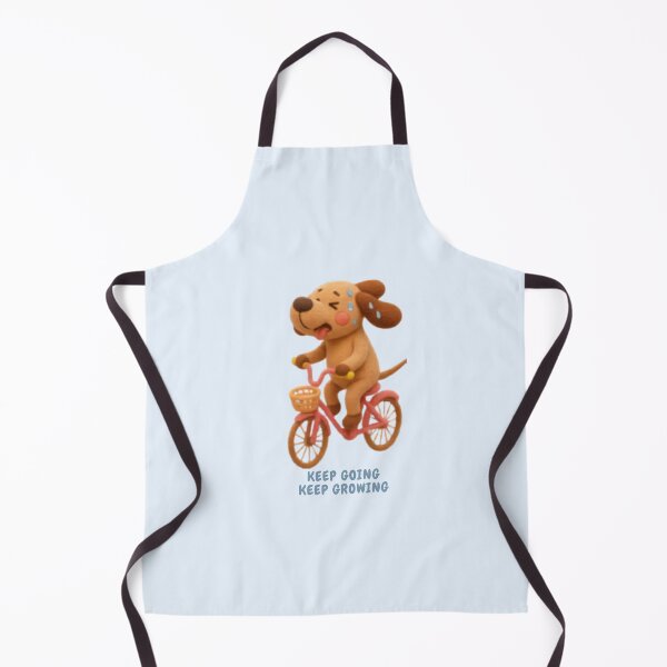 Item preview, Keep Going Keep Growing Cute Dog on Bicycle Sticker designed and sold by Siti Hoiriyah.