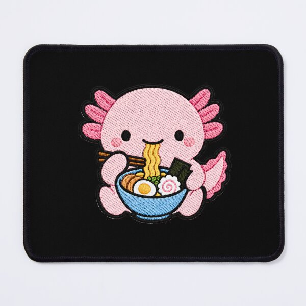 Item preview, Cute Kawaii Axolotl Eating Ramen designed and sold by ColorSplash123.