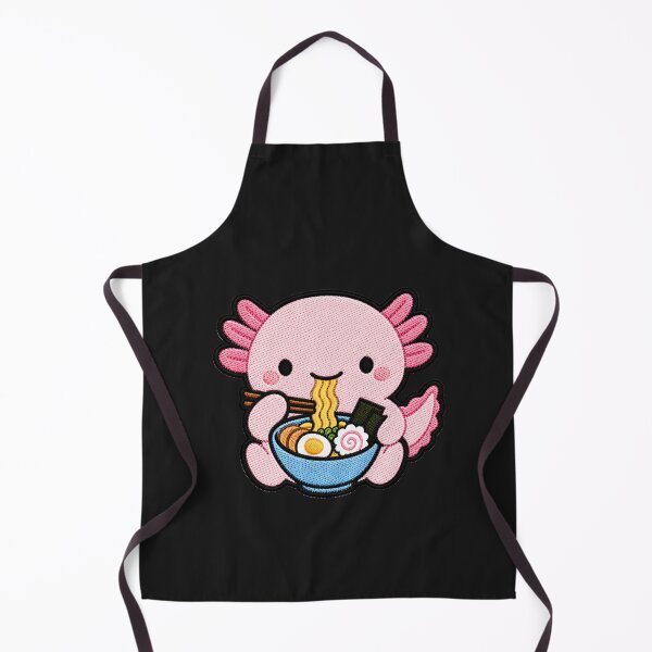 Item preview, Cute Kawaii Axolotl Eating Ramen designed and sold by ColorSplash123.
