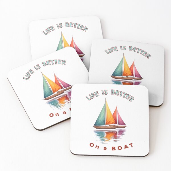 Item preview, Life Is Better On A Boat Sailing Sailboat Lake Life Design designed and sold by ostenlee.