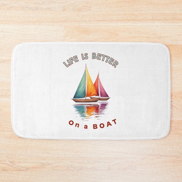 Item preview, Life Is Better On A Boat Sailing Sailboat Lake Life Design designed and sold by ostenlee.