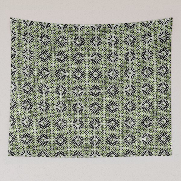 Item preview, Moroccan Shooting Stars Tile Green designed and sold by VintageStyle.