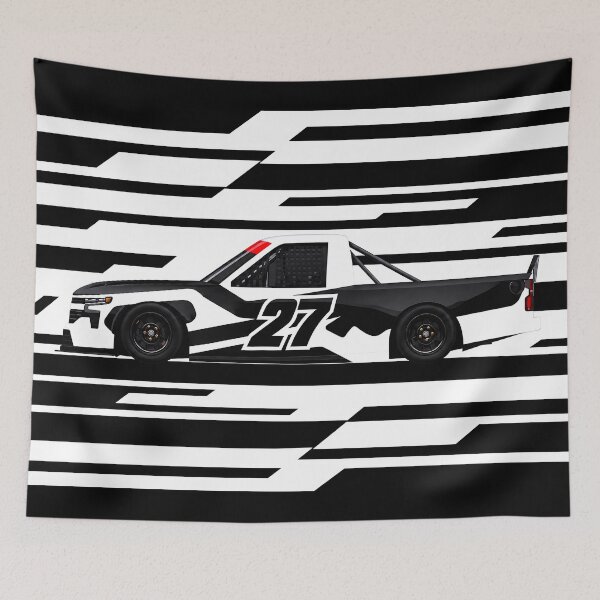 Item preview, Black & White #27 Nascar Truck designed and sold by PitWallArt.