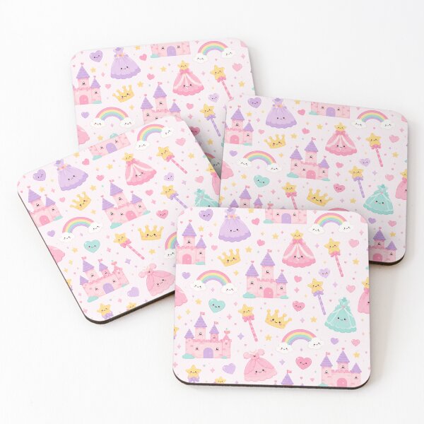 Item preview, Kawaii Princess Castle Dream Cute Seamless Pattern designed and sold by Inkworksbyshery.