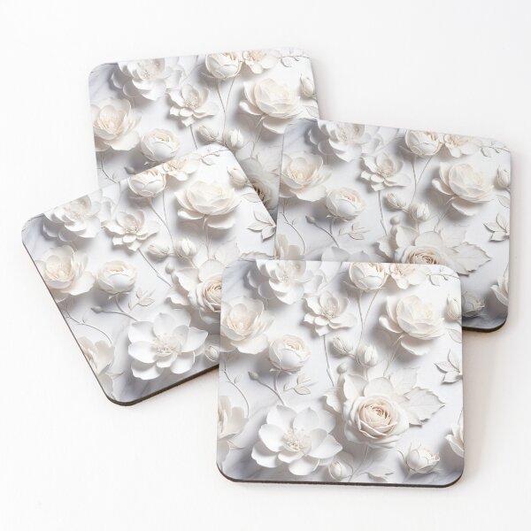 Item preview, Creamy Layered Bloom Floral Pattern designed and sold by IntelliMindDesigns.
