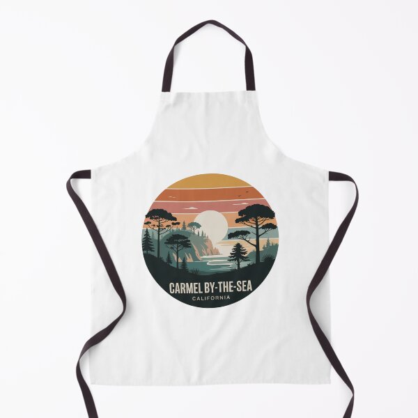 Item preview, Carmel-by-the-Sea California: Coastal Pines & Cliffs Illustration designed and sold by CircinusStore.