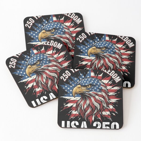 Item preview, Patriotic Eagle 250 Years Of Freedom Usa Vintage Flag designed and sold by longngusuc.