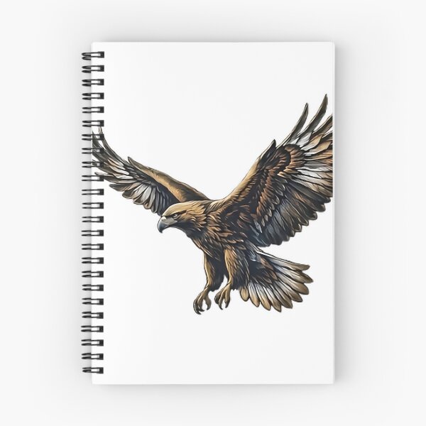 Item preview, Majestic Soaring Eagle Watercolor Illustration designed and sold by Lovely Elen.