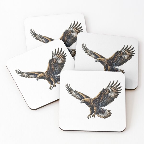 Item preview, Majestic Soaring Eagle Watercolor Illustration designed and sold by Lovely Elen.