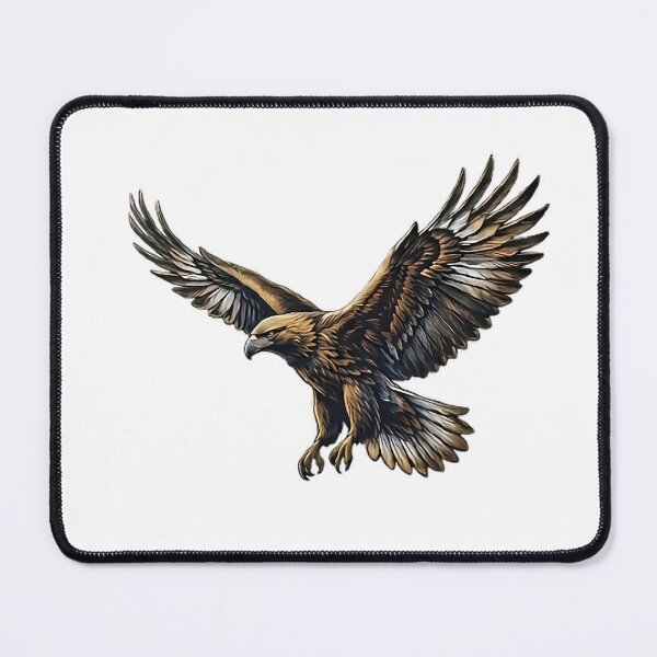 Item preview, Majestic Soaring Eagle Watercolor Illustration designed and sold by Lovely Elen.