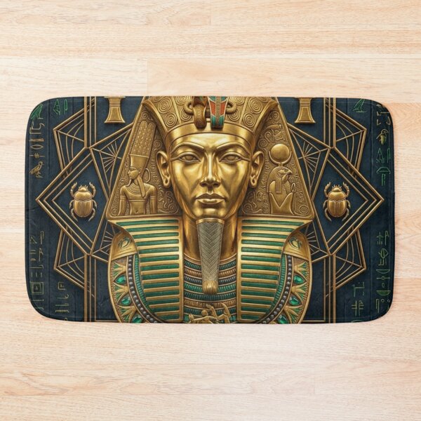 Item preview, Tutankhamun Eye of Horus Sacred Geometry | Ancient Egypt Golden Pharaoh Art designed and sold by Queen Cleopatra.