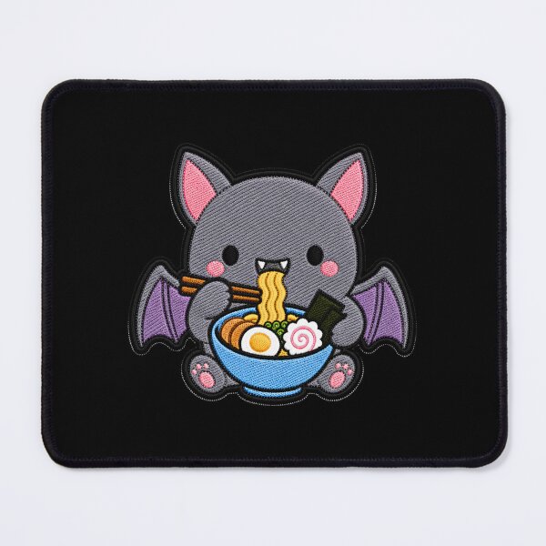 Item preview, Cute Kawaii Bat Eating Ramen designed and sold by ColorSplash123.