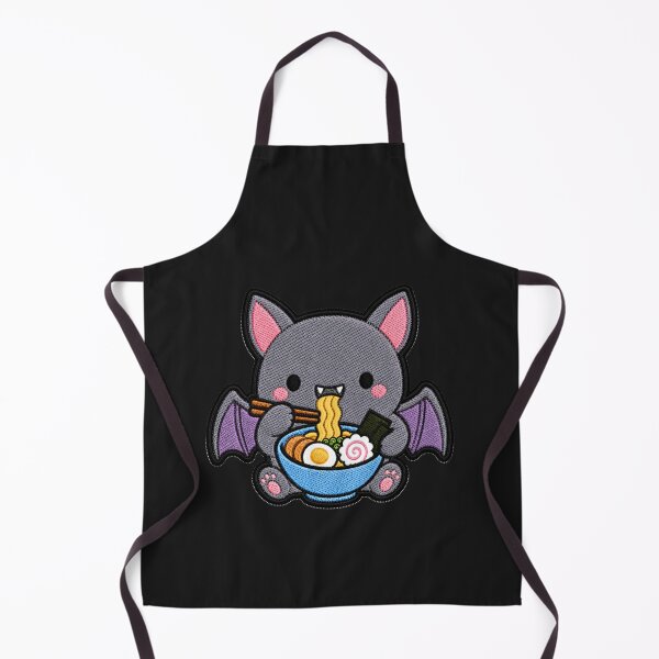 Item preview, Cute Kawaii Bat Eating Ramen designed and sold by ColorSplash123.