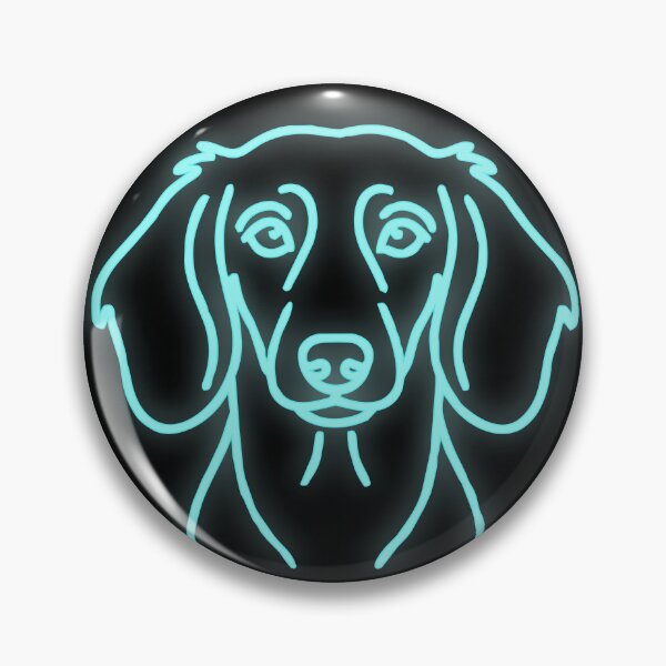 Item preview, Modern Dachshund Neon Glow Line Art designed and sold by Pfotenfaden.