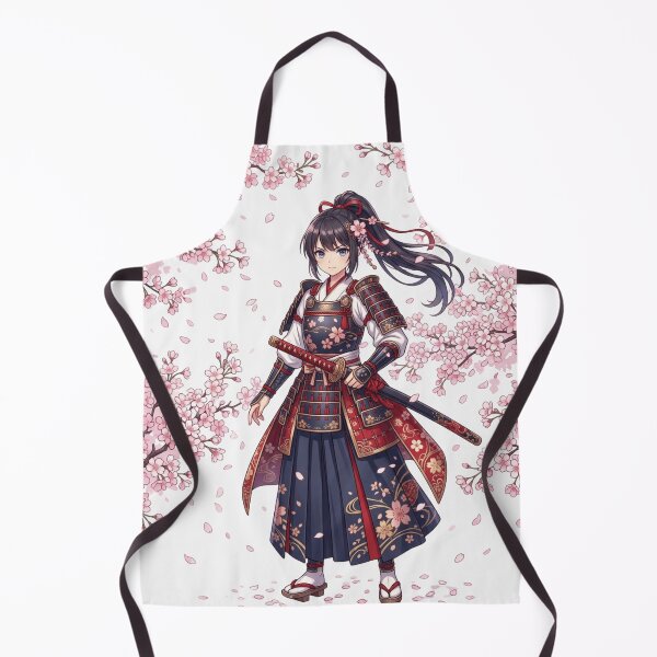 Item preview, Samurai Girl Sakura - Cherry Blossom Warrior Anime Art designed and sold by vekotpu.