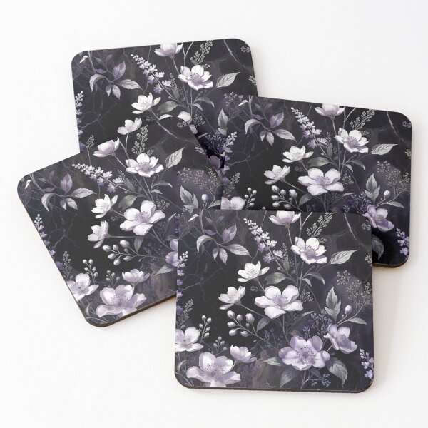 Item preview, High Contrast Purple Floral Design designed and sold by IntelliMindDesigns.