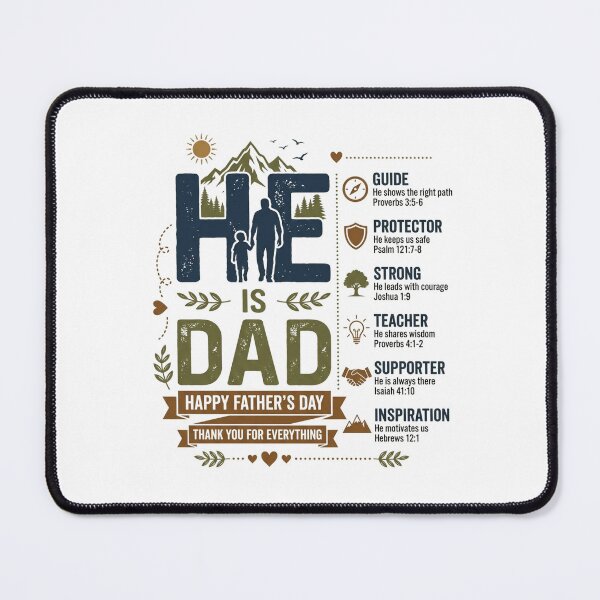 Item preview, Father'S Day He Is Dad Christian Scripture Appreciation designed and sold by longngusuc.