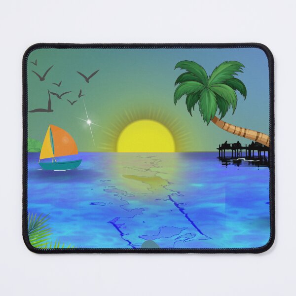 Item preview, Sunset Over Tropical Seascape designed and sold by vybrex ©.