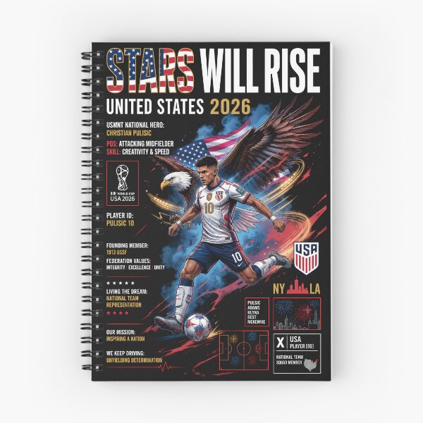 Item preview, Stars Will Rise USA - World Cup 2026 designed and sold by VoidAnimeStudio.
