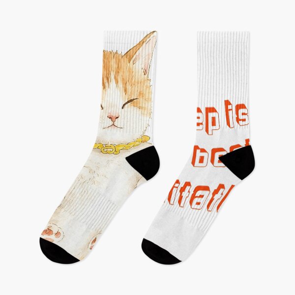 Item preview, Cute Sleeping Cat Illustration - Cozy Kawaii Kitten Art designed and sold by XODAD.